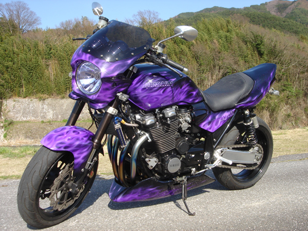 XJR　龍図　フレイムス　エアブラシカスタムペイント　