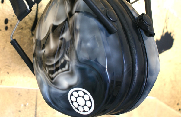 龍　般若仕上げ 射撃用イヤーマフ　ペイント