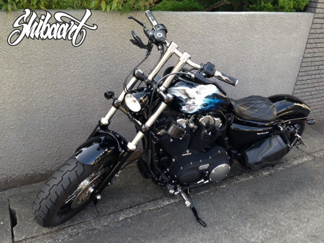 ハーレー　イーグル　ホワイト＆ブルーフレイムス　