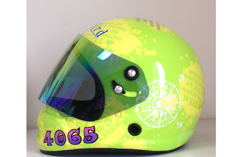 RAI競艇用 HELMET ヘルメットペイント ボートレーサー　金田幸子選手
