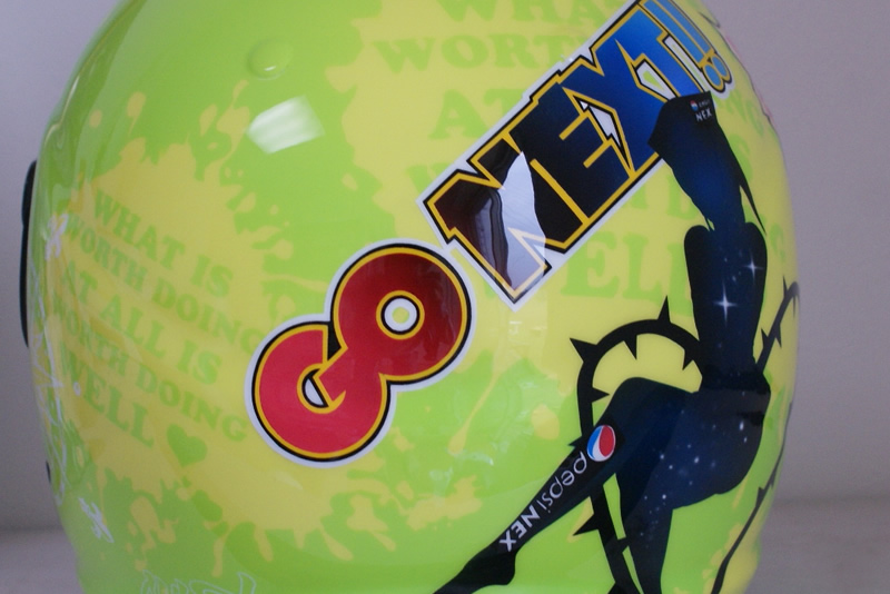 RAI競艇用 HELMET ヘルメットペイント ボートレーサー　金田幸子選手