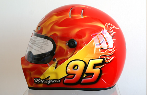 ARAI GP ヘルメットカスタムペイントの施工例