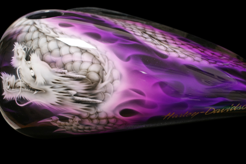 ハハーレー　龍図デザイン　　