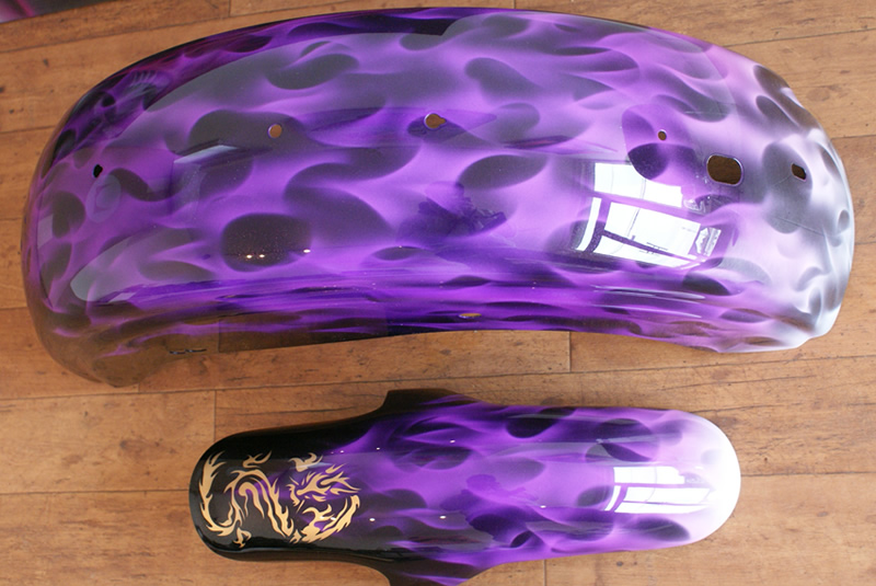 ハーレー　龍図デザイン　　