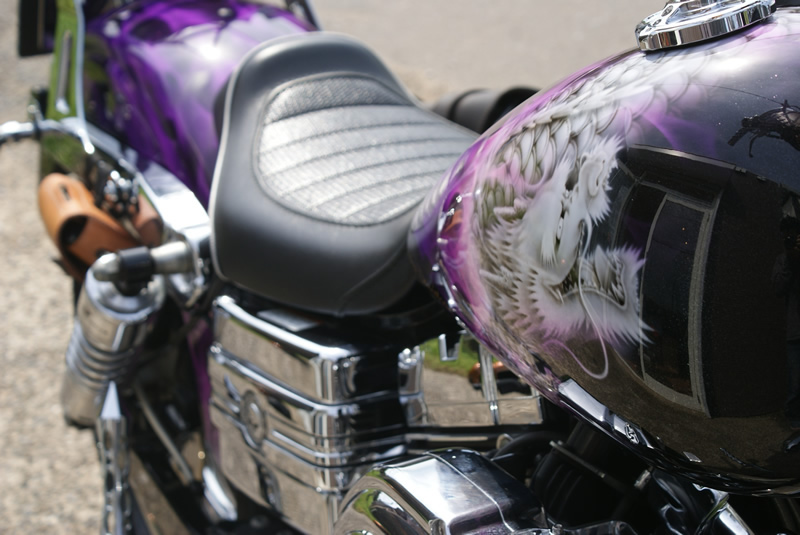 ハーレー　龍図デザイン　　