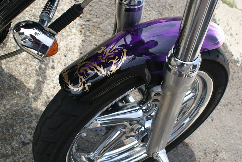 ハーレー　龍図デザイン　　