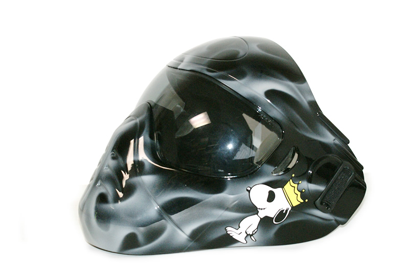  Triton フェイスプロテクター　 リアルフレイムス　スカルデザイン　　