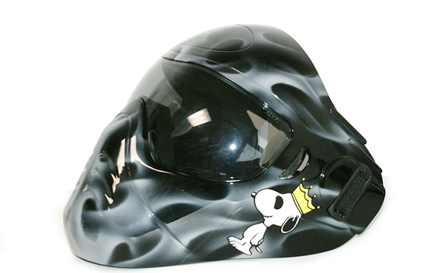 リアルフレイムス ヘルメットカスタムペイントの施工例