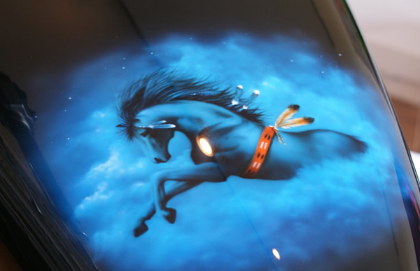 Savageにエアーブラシによるカスタムペイントの施工例