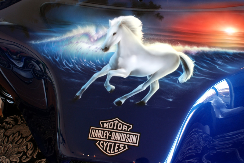 ハハーレー馬デザイン　　　
