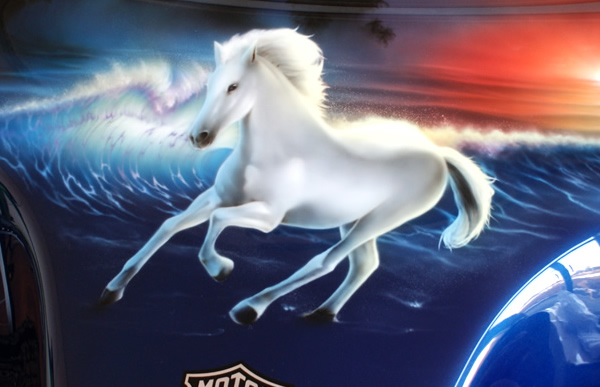 HARLEY DAVIDSON　FLHRカスタムペイントの施工例　　