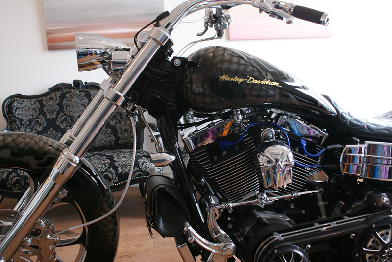 ハーレー　龍図　虎図　　　