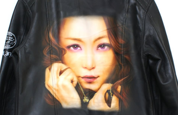 AMURO　革ジャンエアーブラシの施工例　