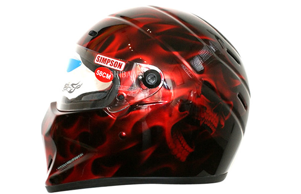 SIMPSONにリアルフレイムスのカスタムペイントを施した施工例