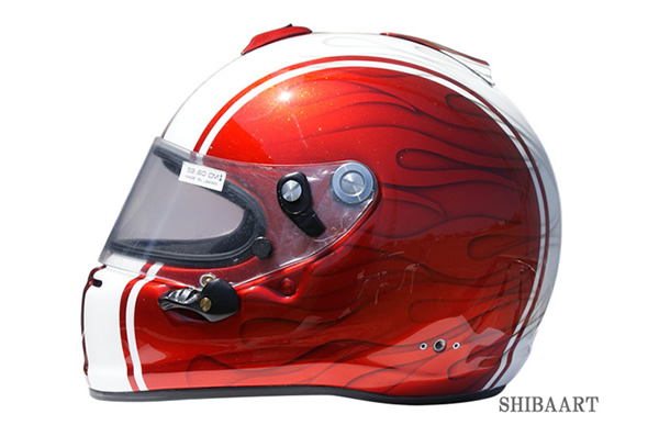 ARAI GP  ヘルメットカスタムペイントの施工例