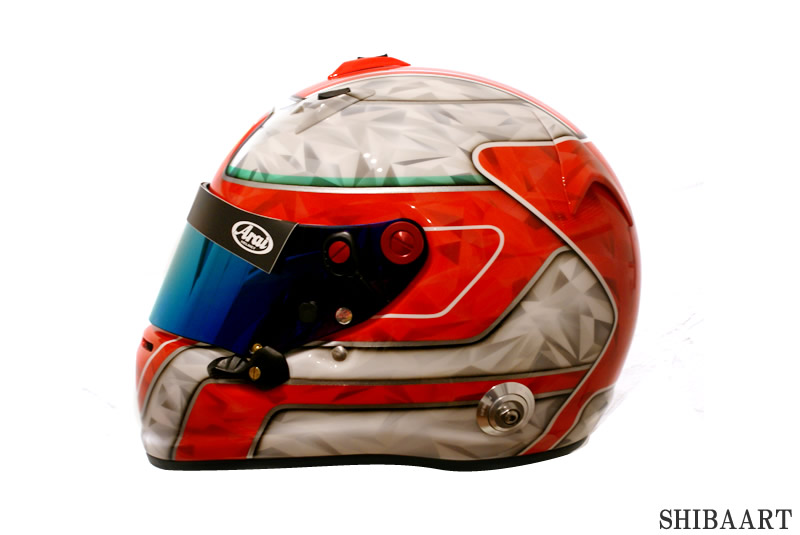 ARAI　GP　リアルダイアモンド グラフィック　グラフィックペイント　SHIBAART