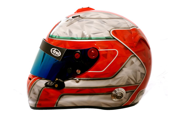 リアルダイアモンド グラフィック　 ヘルメット カスタムペイントの施工例