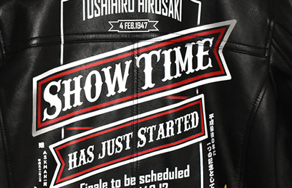 革ジャン　バックペイントの施工例　