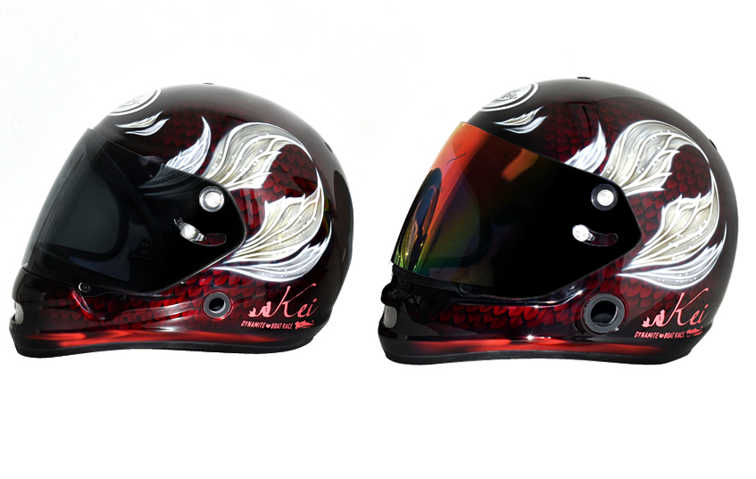 DYNAMITE BOAT RACE CM用 ヘルメットペイント