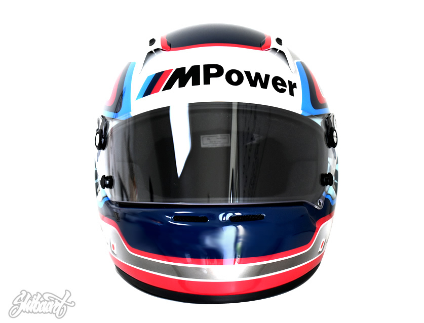 　ARAI GP HELMETグラフィックライン（ＢＭＷ　トリコロールカラーデザイン） SHIBAART