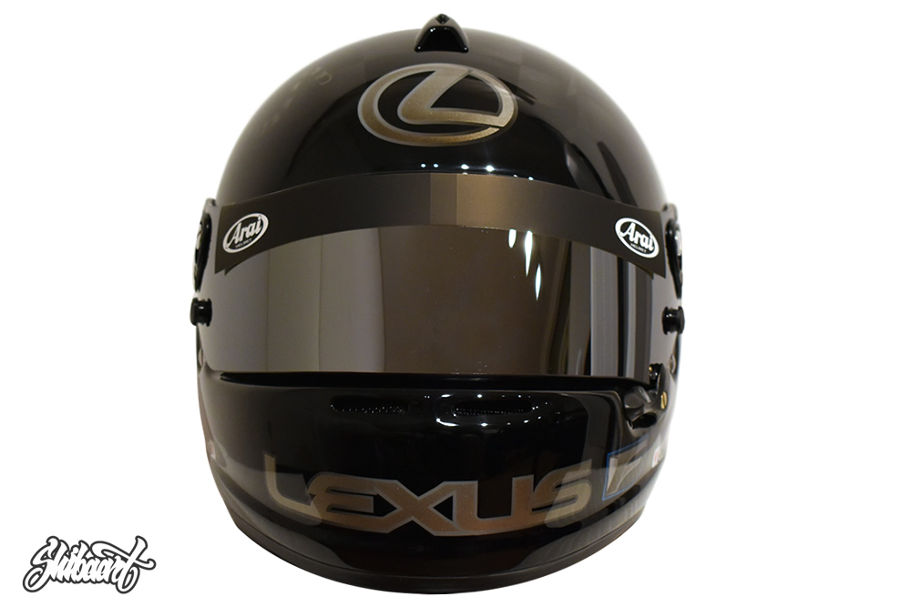 　ARAI GP HELMETチェッカーフラッグ,龍図虎図,ブラッククリア仕上げ　 SHIBAART