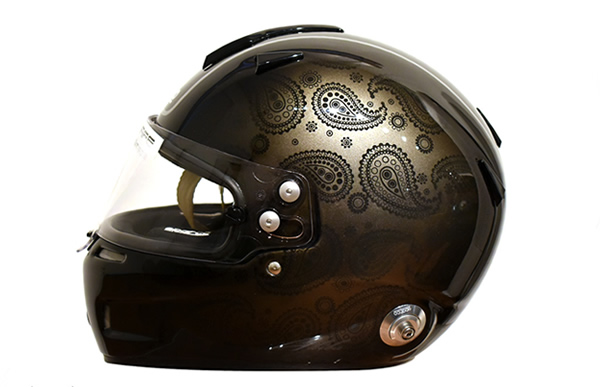 ペイズリーパターン,　ブラッククリアーグラデーション仕上げ カスタムペイントの施工例