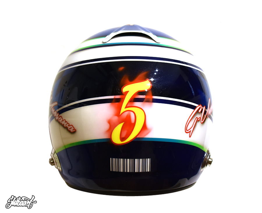 　ARAI GP HELMETチェッカーパターン,　グラフィックライングラデーション