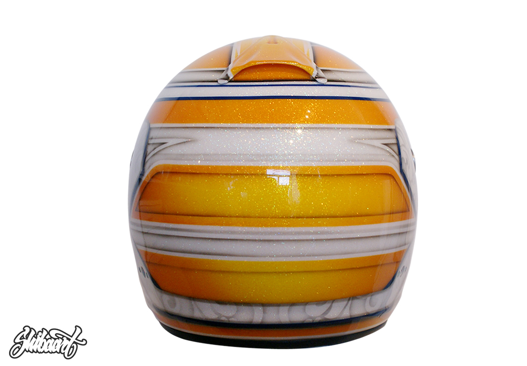 　ARAI GP HELMETチェッカーパターン,　グラフィックライングラデーション