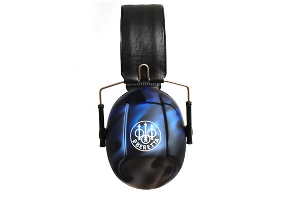 リアルフレイムスメタリックシルバー＆ロゴマット仕上げ 射撃用イヤーマフ　ペイント