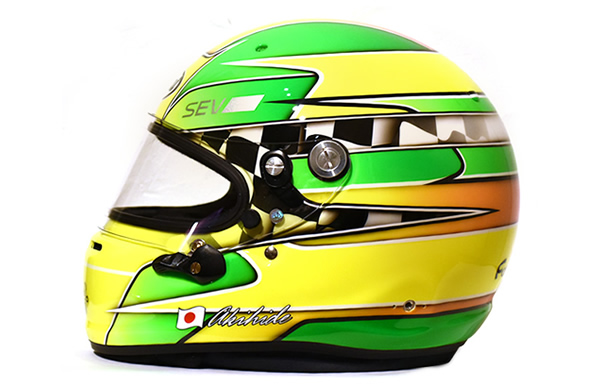 チェッカーグラフィックペイントヘルメットカスタムペイントの施工例