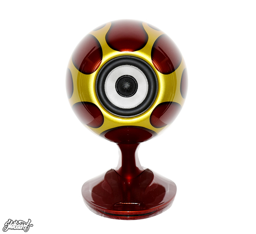 TD-M1　（ワイヤレススピーカーシステム）ファイヤーパターン　キャンディーカラーグラフィック　