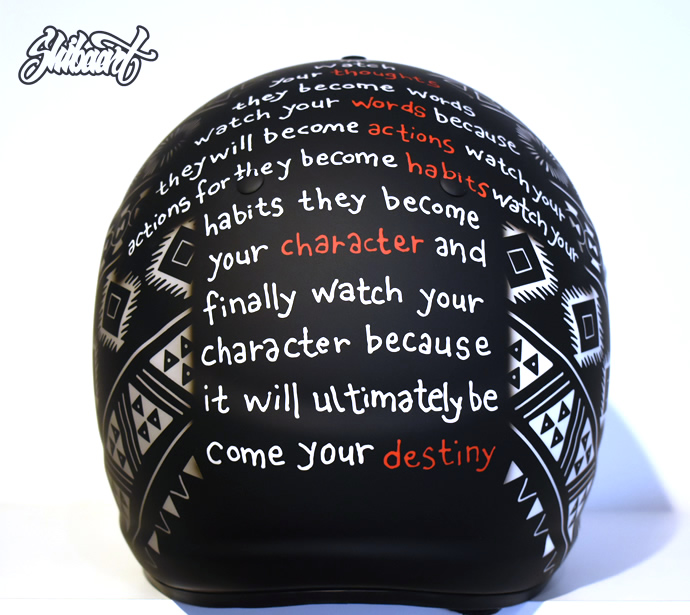 RAI競艇用 HELMET ヘルメットペイント ボートレーサー　大山千広選手