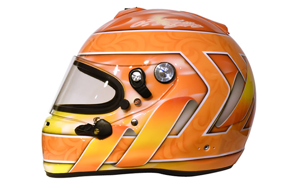 ARAI GP  レーシングヘルメットカスタムペイントの施工例