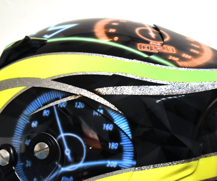 　　HELMETグラフィックンペイント グラフィックペイントSHIBAART