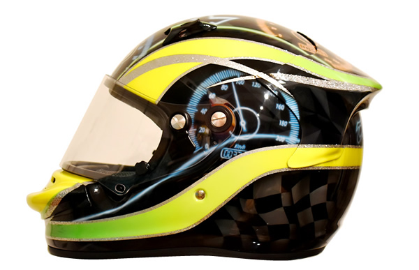 ARAI GP  レーシングヘルメット カスタムペイントの施工例