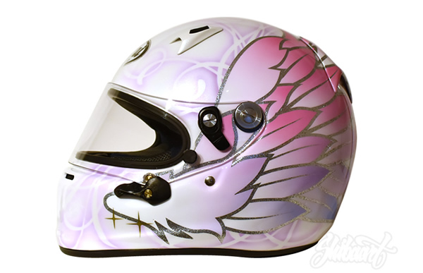 ARAI GP  レーシングヘルメットカスタムペイントの施工例