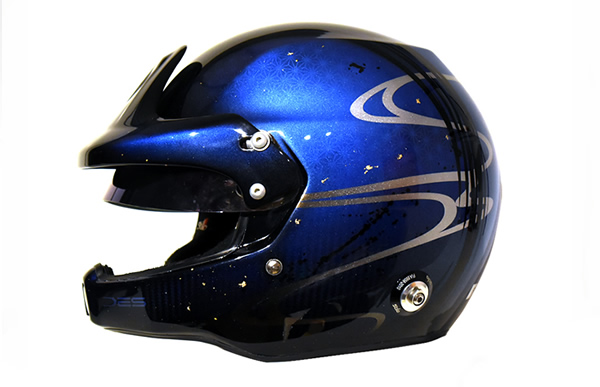 ラリードライバー川名賢氏
和柄デザインペイント HELMETカスタムペイントの施工例