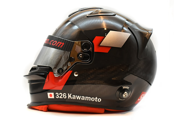 ARAI GP レーシングヘルメット カスタムペイントの施工例