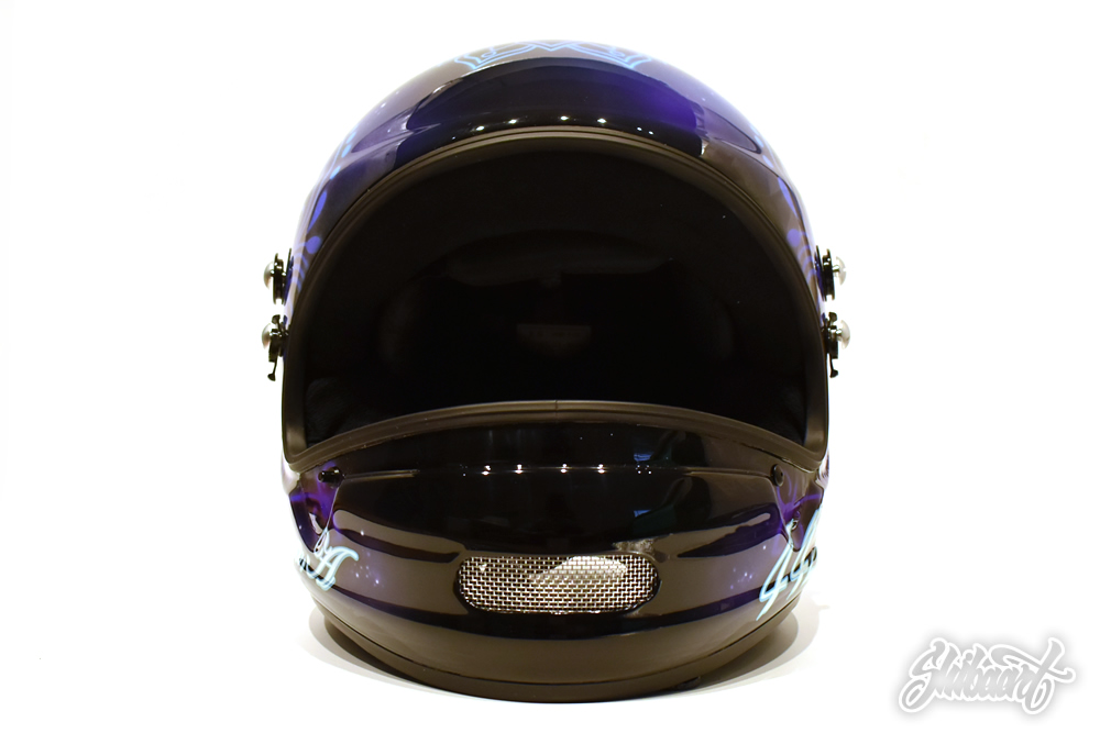 RAI競艇用 HELMET ヘルメットペイント 有賀　達也選手　マンダラデザイン