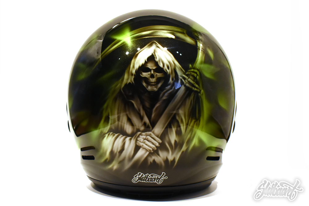 HELMET RAPIDE-NEO　リアルフレイムス シルバーライムグリーン