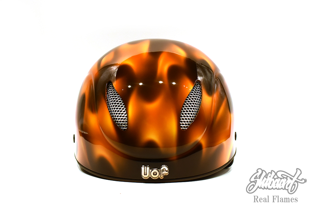 VOF HELMET(乗馬用ヘルメット ) リアルフレイムスオレンジイエロー