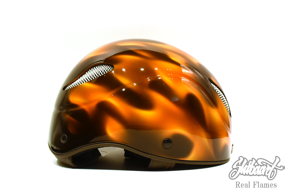 VOF HELMET(乗馬用ヘルメット ) リアルフレイムスオレンジイエロー