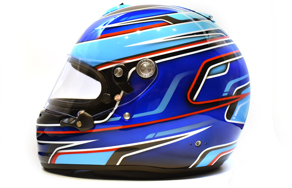  レーシングヘルメット カスタムペイントの施工例