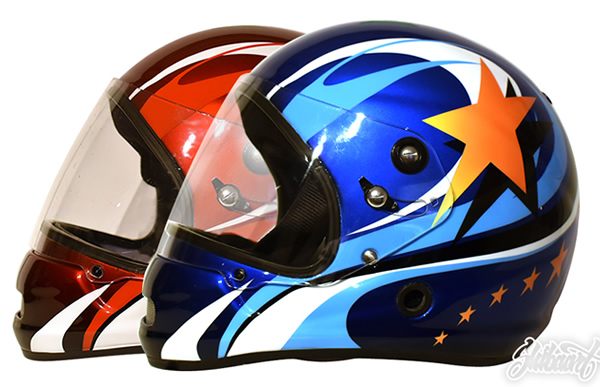 ARAI競艇用 ヘルメット カスタムペイントの施工例