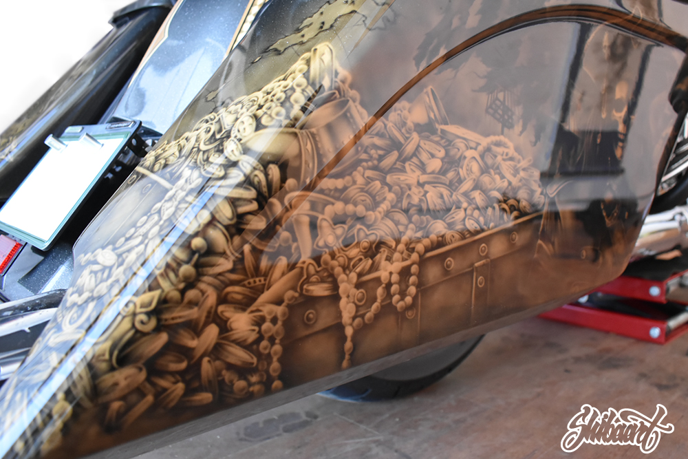 SHIBAART FLHXS　バガースタル ゴールドリーフ　ブロンズカラー 海賊デザイン　