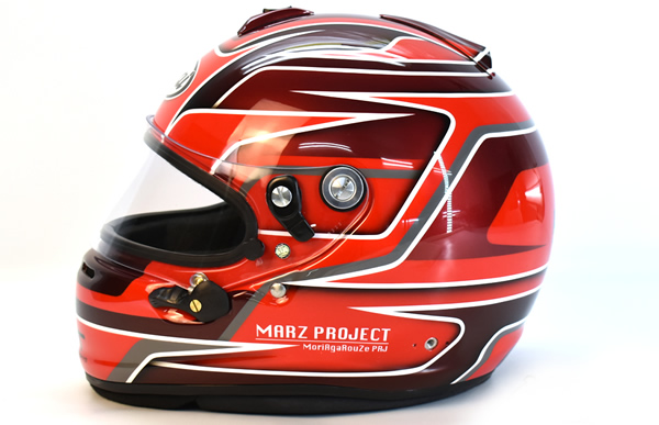  レーシングヘルメットキャンディー カスタムペイントの施工例