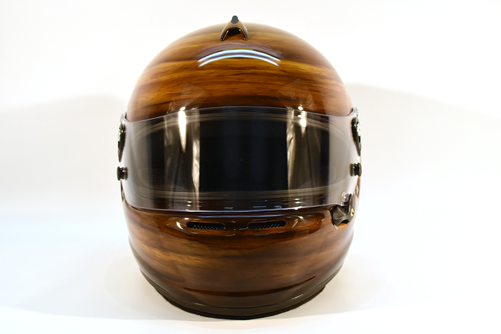 　ARAI GP6 リアル木目塗装カスタムペイント　SHIBAART