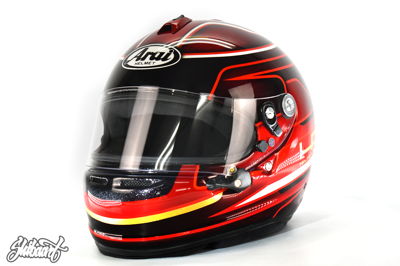 　ARAI GP6 キャンディーグラフィックカスタムペイント　SHIBAART