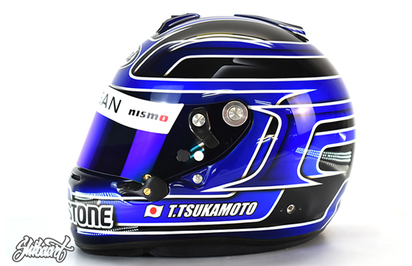  レースヘルメットキャンディー カスタムペイントの施工例