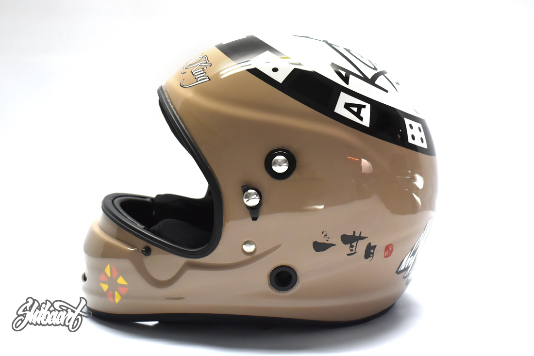 RAI競艇用 HELMET ヘルメットペイント ボートレーサー　牟田奨太選手　＃4988